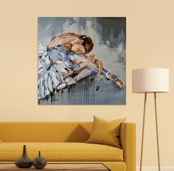 Magic Time - Ballerina painting-Ballet painting