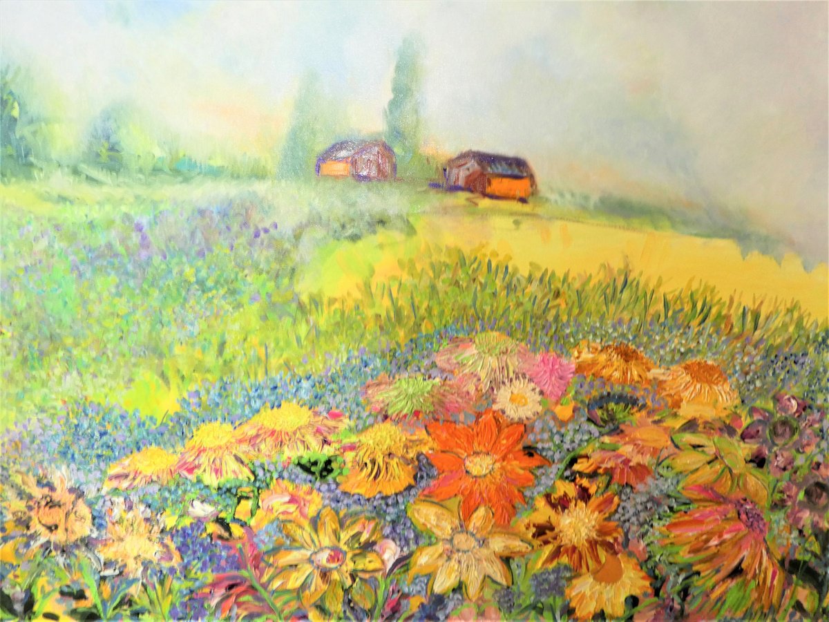 Tuscan Sunflowers 2023 by Lesley Blackburn