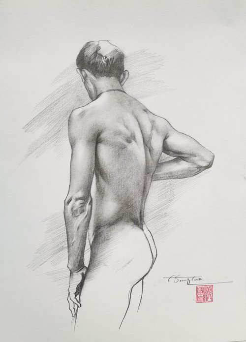 Drawing-Male Model #201121 by Hongtao Huang