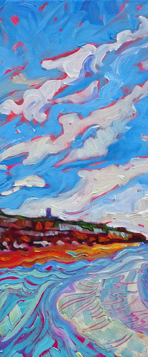 Under Hunstanton Cliffs - Norfolk Coast by Mary Kemp