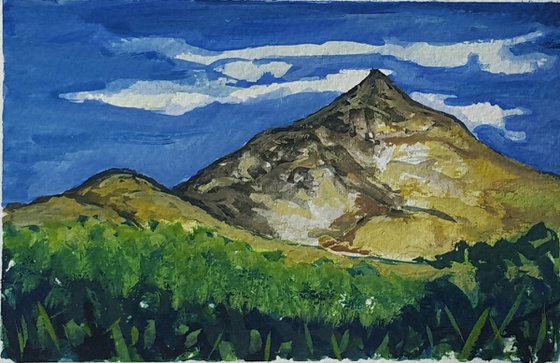 Blue Skies & Green Fields over The Sugarloaf Mountain ..FREE SHIPPING
