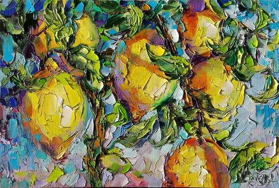 Branch with lemons