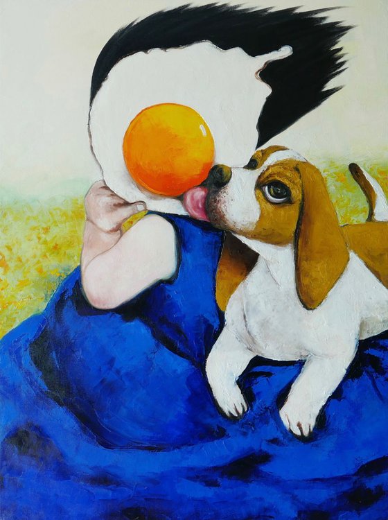 Egg girl, Puppy love