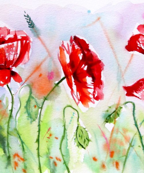 Playful poppies IV by Kovács Anna Brigitta