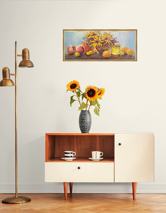 Sweet summer / Still life Fruits & flowers