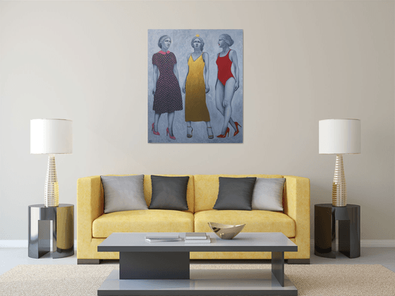 About unconditional love - original Contemporary Figurative artwork