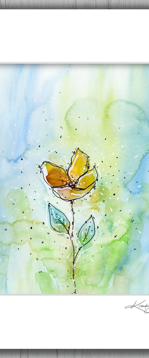 Botanical Music 3 - Floral Abstract Art by Kathy Morton Stanion by Kathy Morton Stanion