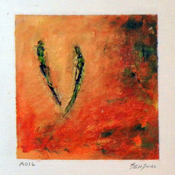 Daily Painting A016 Small Abstract Study Painting Artwork