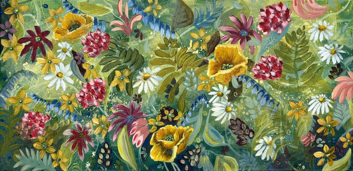 Wild Tapestry By Emma Sian Pritchard, 24 X 12, Artwork For Sale On Artfinder