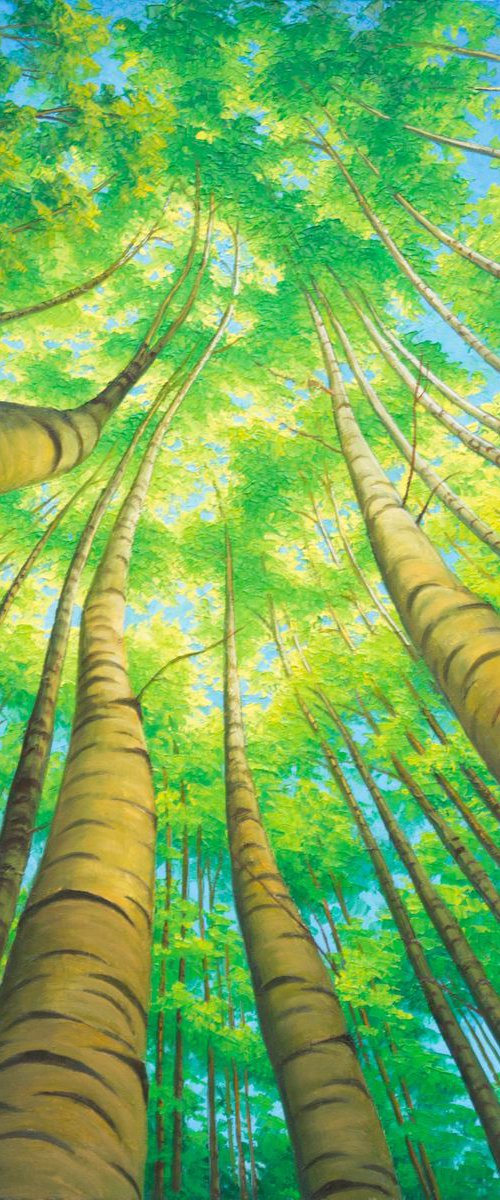 CELESTIAL BIRCHES by Oleksii Vylusk