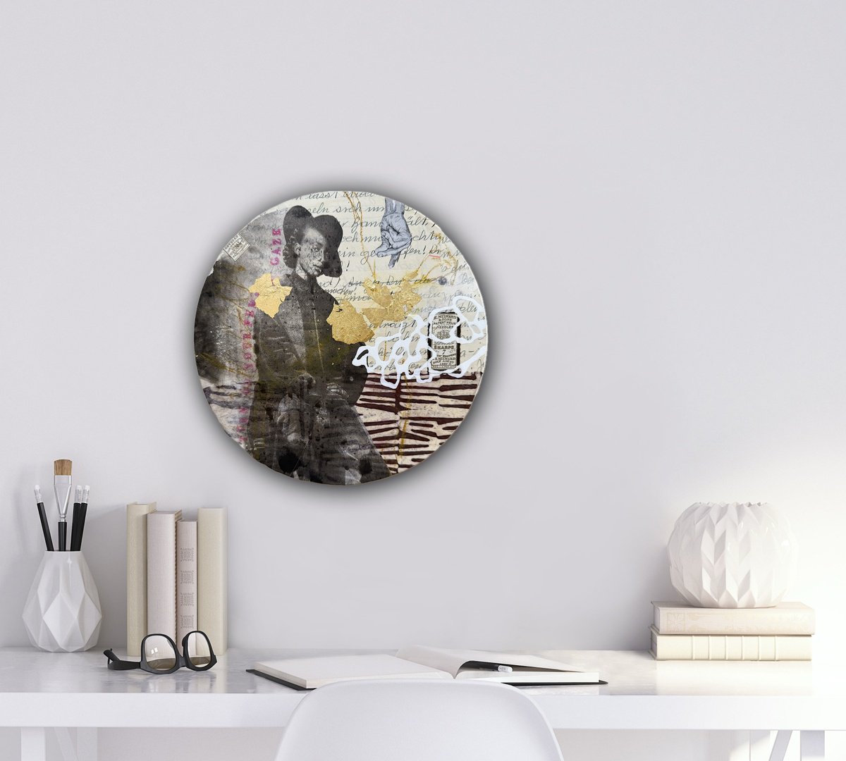 Portrait Painting By Marita Tobner, 8 X 8", Turn On Your Female Gaze, Original Artwork