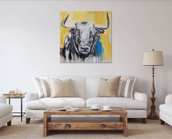 TAURUS #5 – Close up portrait of a bull