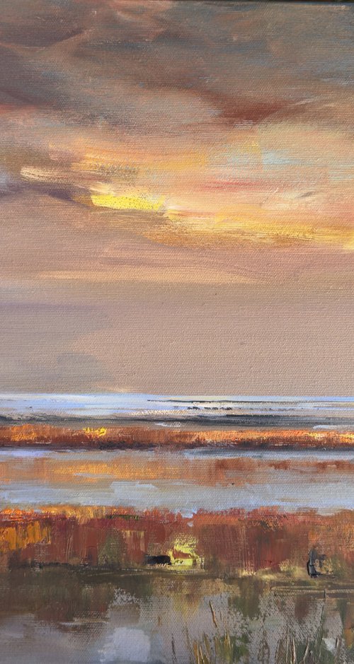 Lilac evening by Olha Laptieva