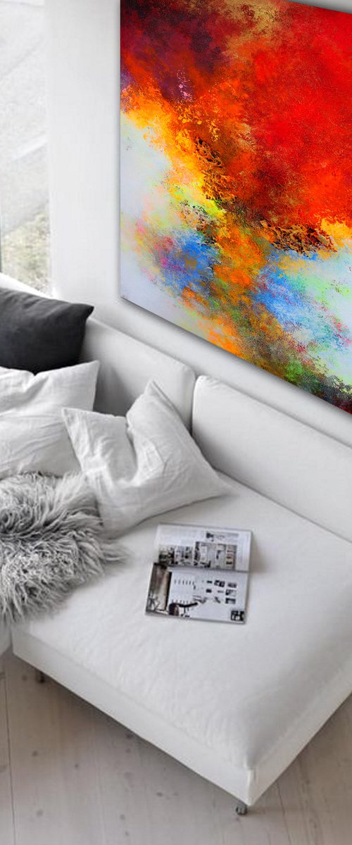 150x100cm. / extra large painting / Ecstasy by Alex Senchenko