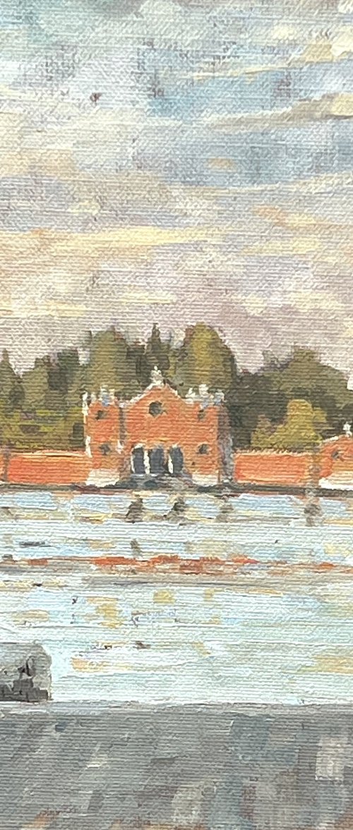 View of San Michele from Venice Cannaregio by Louise Gillard