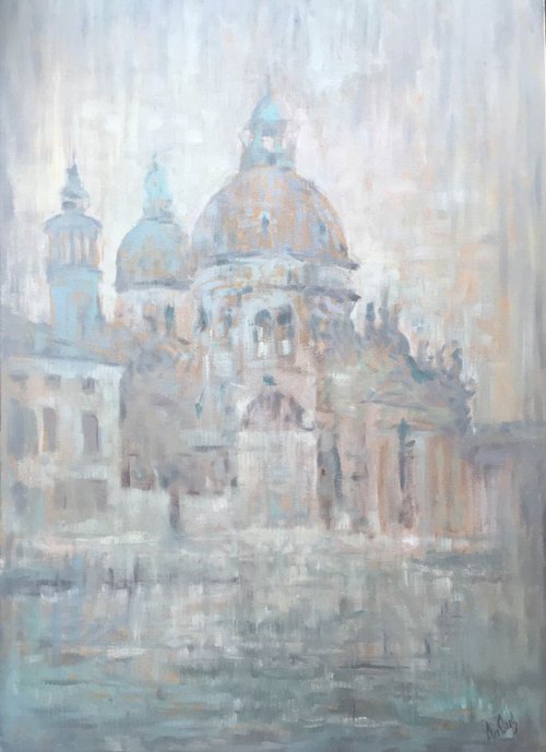 Fog Venice Santa Maria della Salute by Ann Gusè