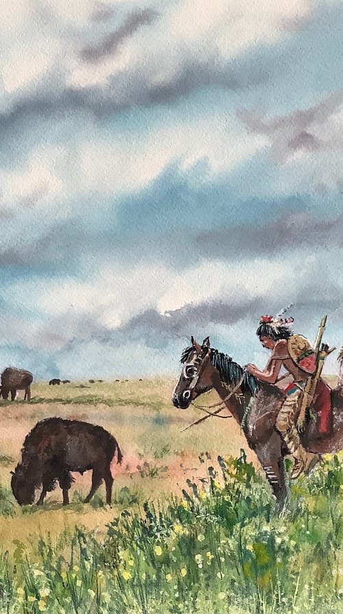 Buffalo hunters by Darren Carey