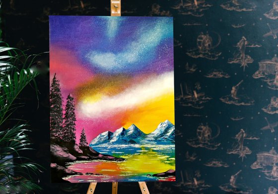 Fantasy Aurora Lake