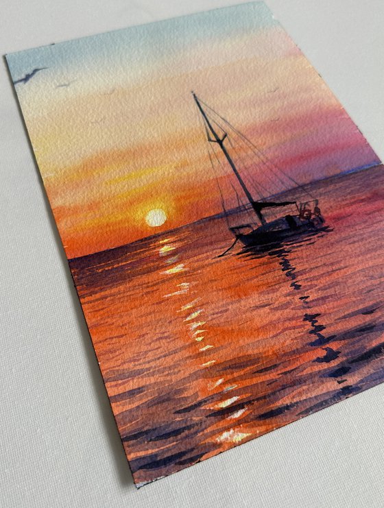 Sailboat at Sunset