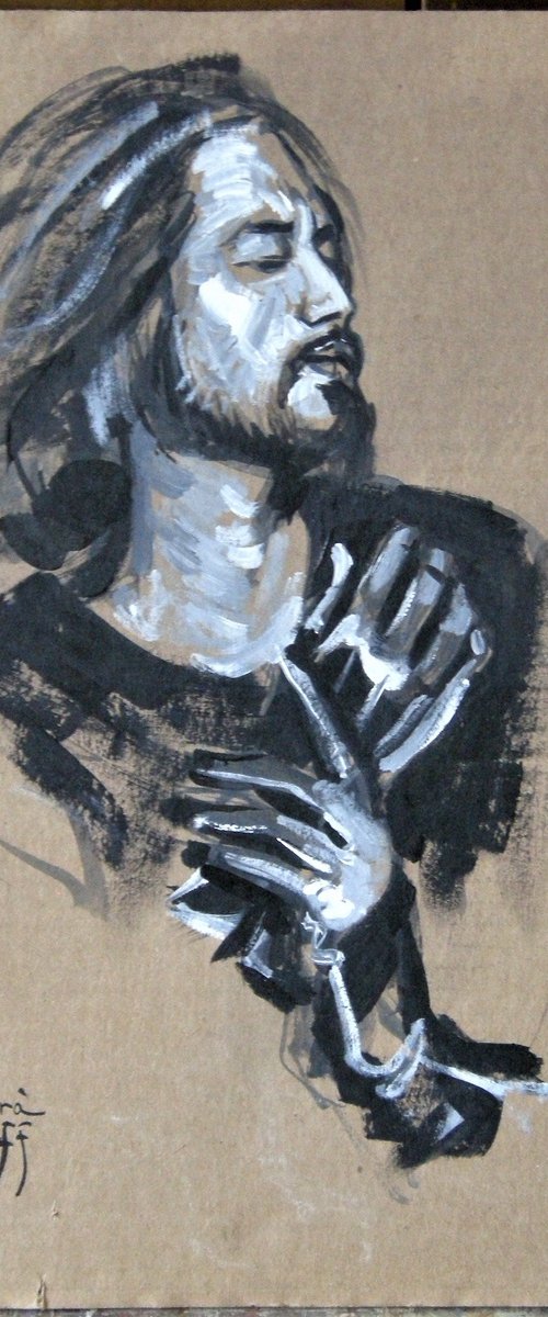 Study with gloves by Alexandre Barbera-Ivanoff