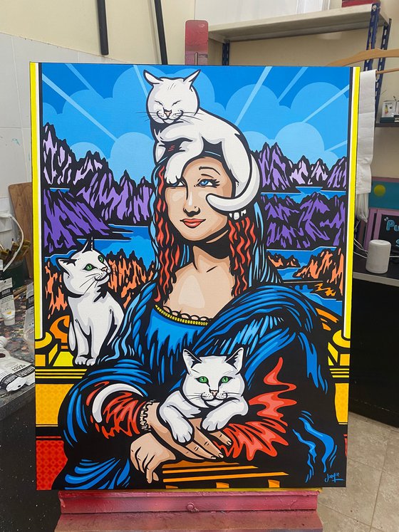Mona Lisa And Her Cats