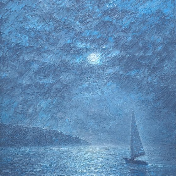 Moon and Yacht