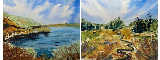 On the river DIPTYCH