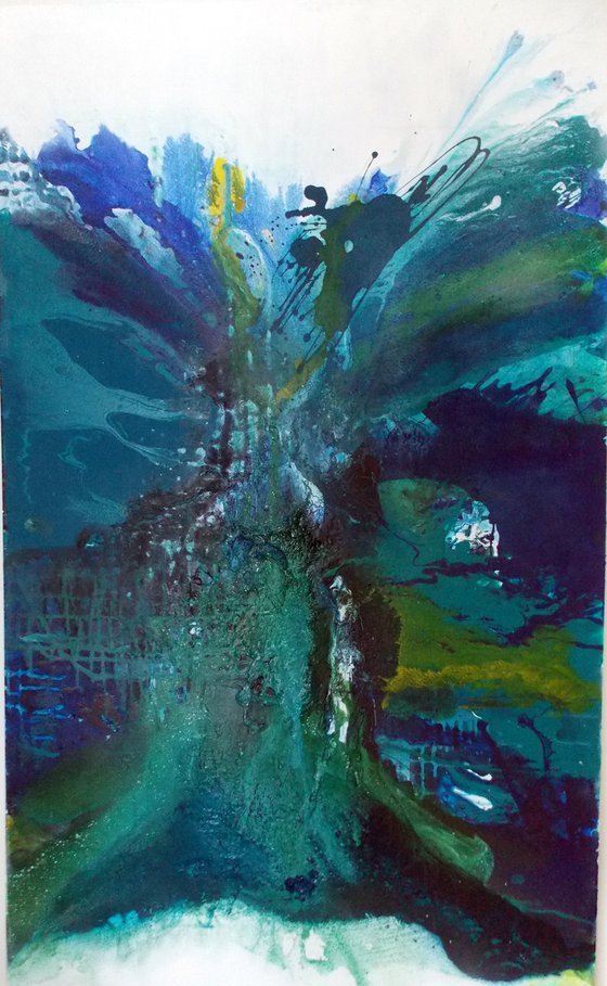 ABSTRACT SEASCAPE BLUE 1