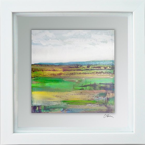 Framed ready to hang original abstract - abstract landscape #22