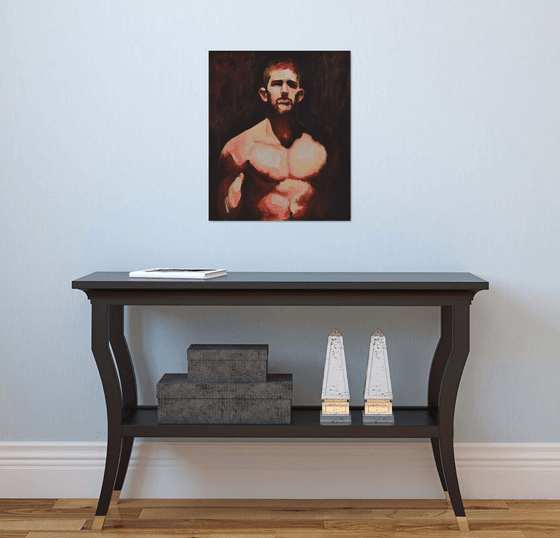 "Forged in Shadow" - Male figure