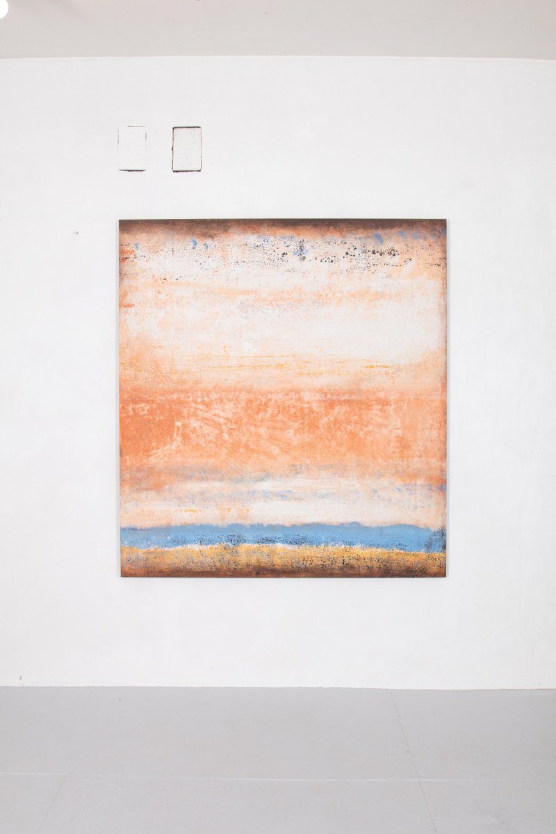 Abstract Acrylic Painting By Rokas Berziunas, 57 X 63", No. 25 - 19, Original Artwork