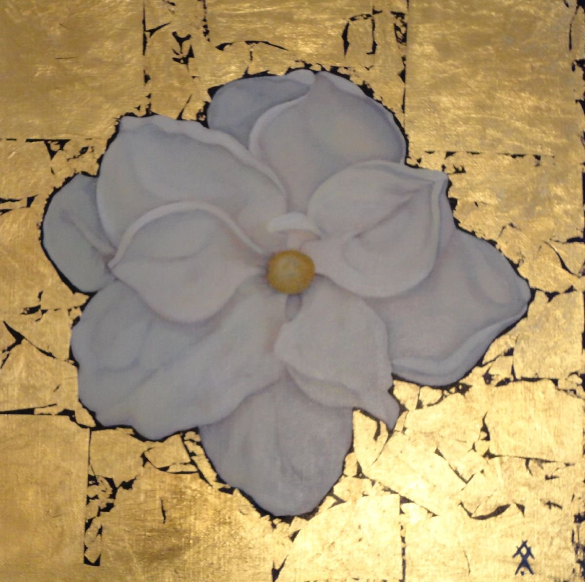 Gold Magnolia 2 by Alla Khimich