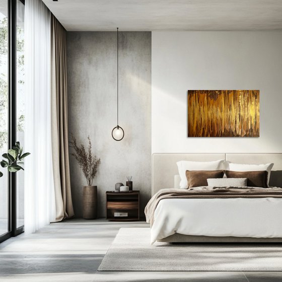 Golden Fire 60x90x2 cm