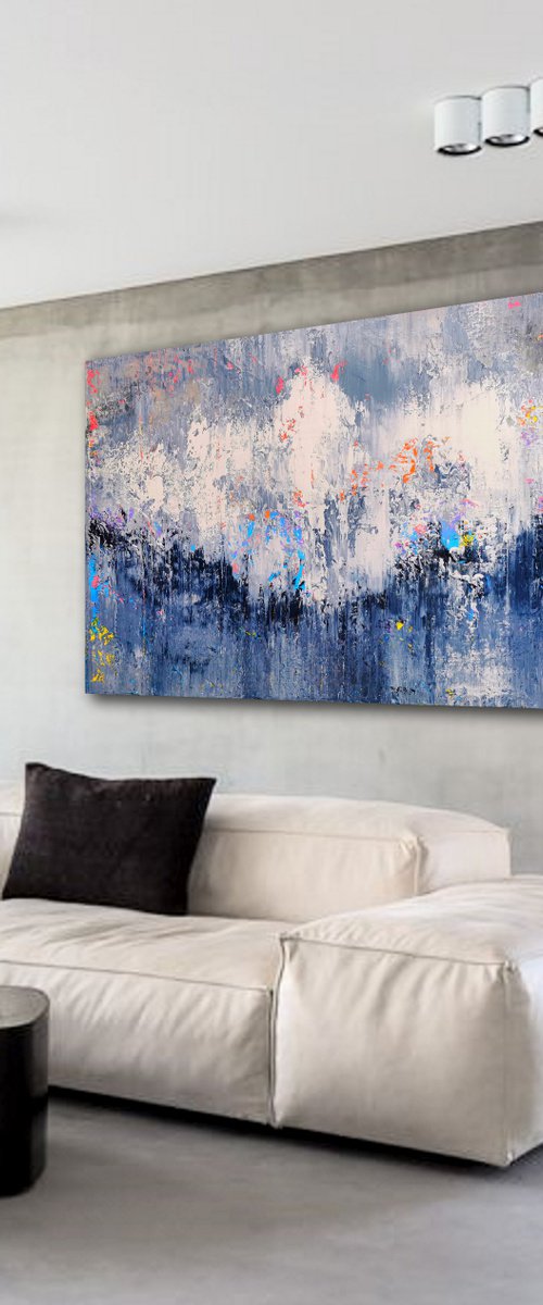 180x120cm. / abstract painting / Abstract 1176 by Alex Senchenko