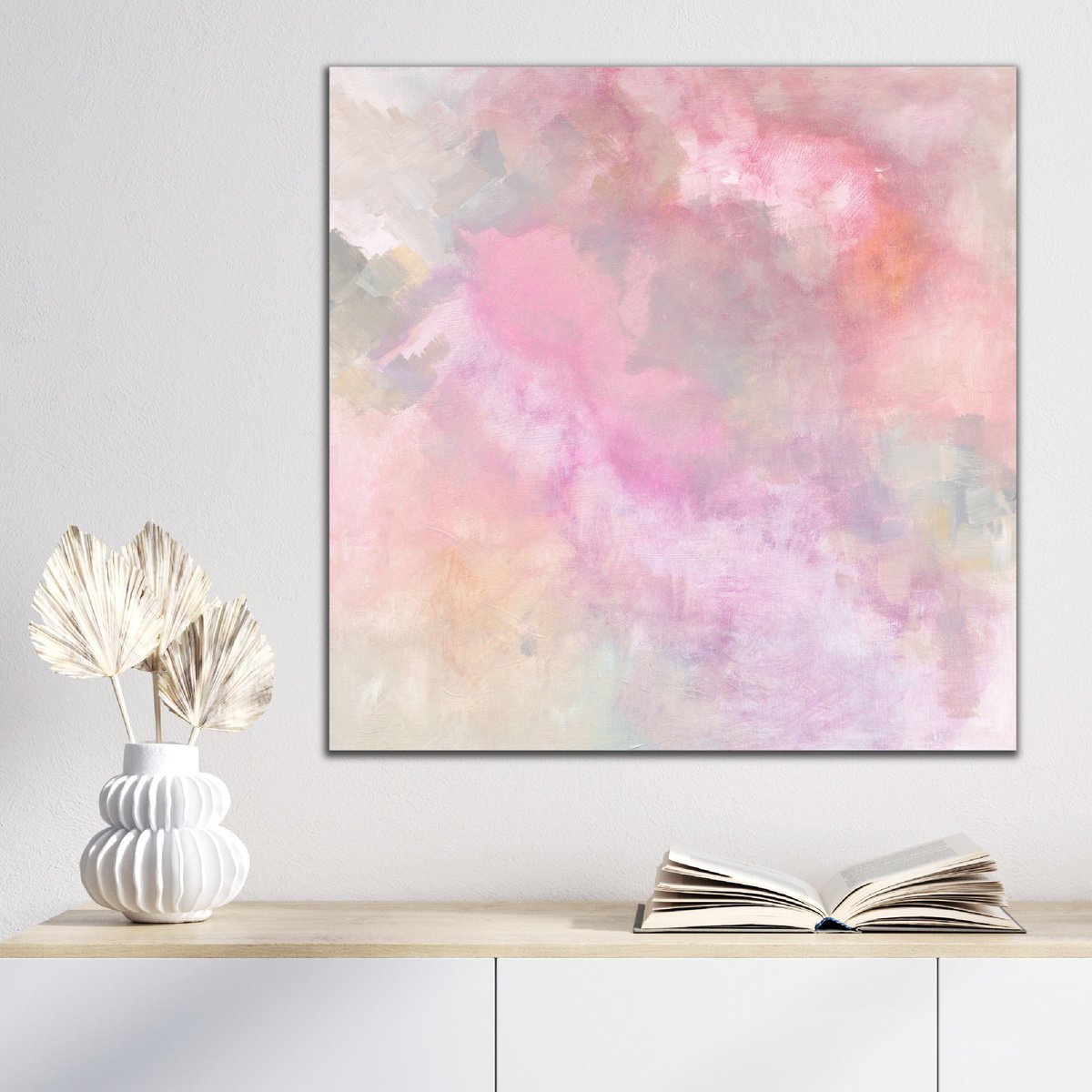 Abstract Acrylic Painting By Kylie Sams, 20 X 20", Ethereal 1, Original Artwork
