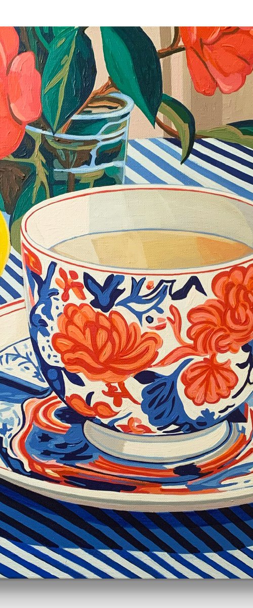 TEACUPS STILL LIFE: Isadora by JULIE LYNCH