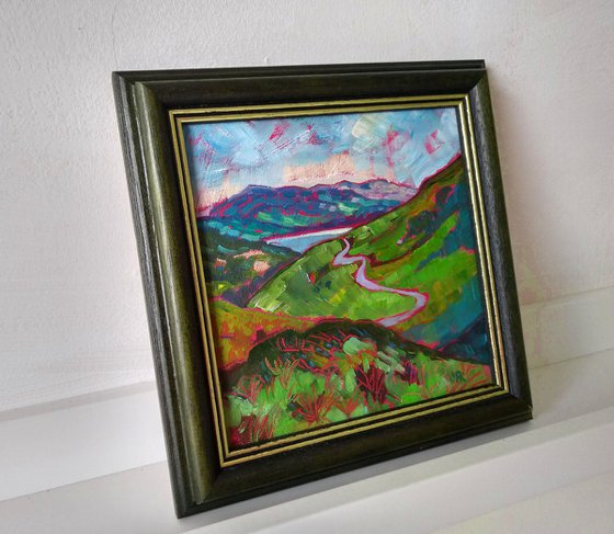 Lake District Winding Road - Miniature