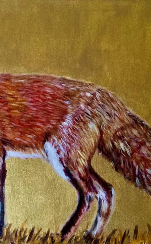 Golden Ms. Fox by Olga Koval