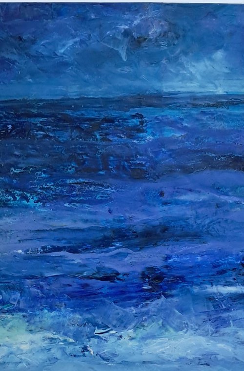 Blue Seascape / Marine Field by Evi Panteleon