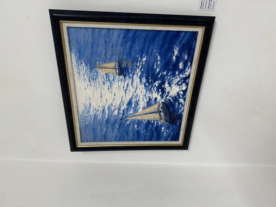 Seascape with Sailboats 34