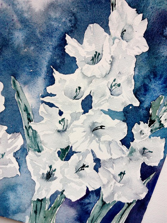 Gladiolus painting