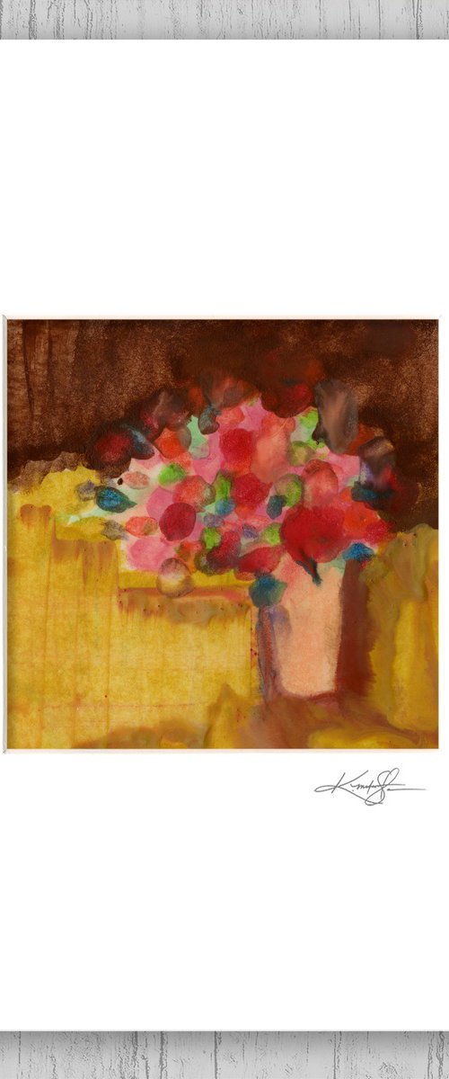 Encaustic Floral 62 by Kathy Morton Stanion