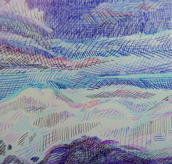 After Rain - Miniature drawing