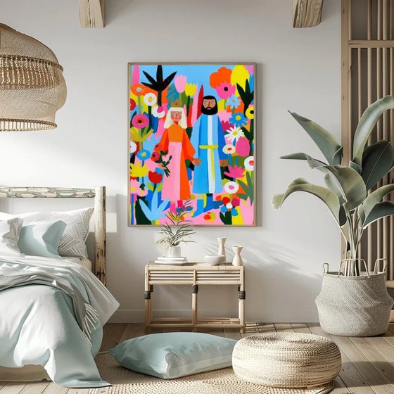 Flower Garden Couple