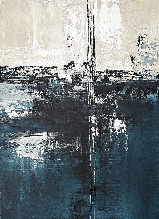 Shades of Indigo diptych set