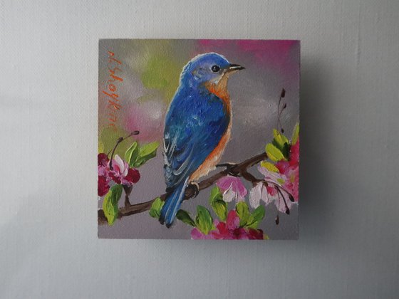 Bluebird painting frame