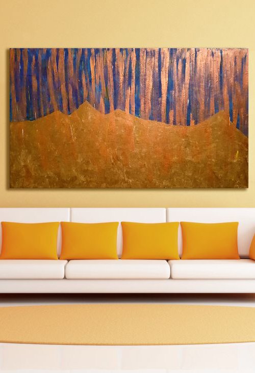 Rain over mountain by Cornelia Petrea