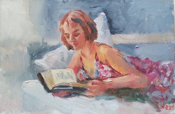 Girl with a book