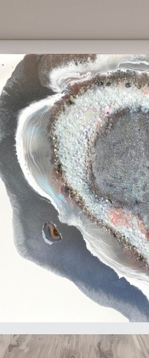 Serenity Crystal Heart with Moonstones by Marie Antuanelle