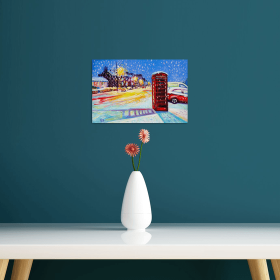 Snow in the Ferry FRAMED